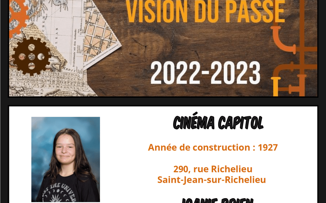 Cinéma Capitol – Création de Joanie Brien