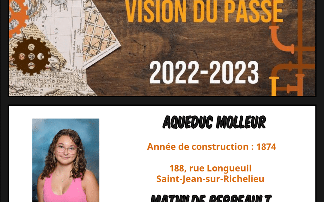 Aqueduc Molleur – Création de Mathilde Perreault
