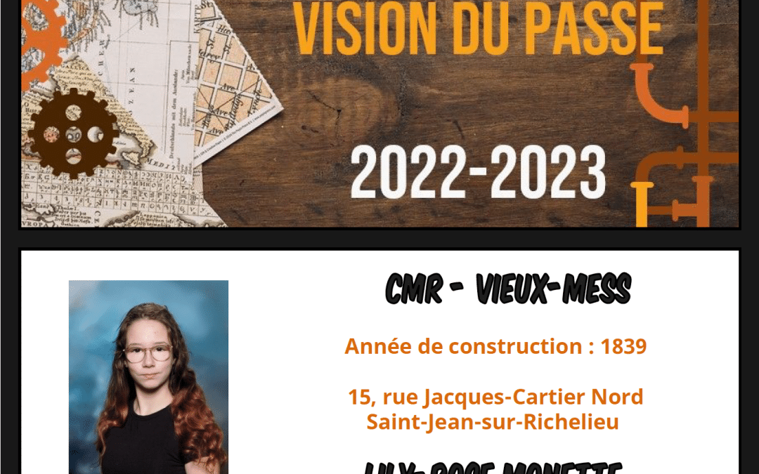 CMR – Vieux-Mess – Création de Lily-Rose Monette